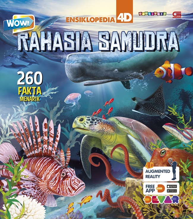 WOW  Ensiklopedia 4D : RAHASIA SAMUDRA :  Ensiklopedia 4D